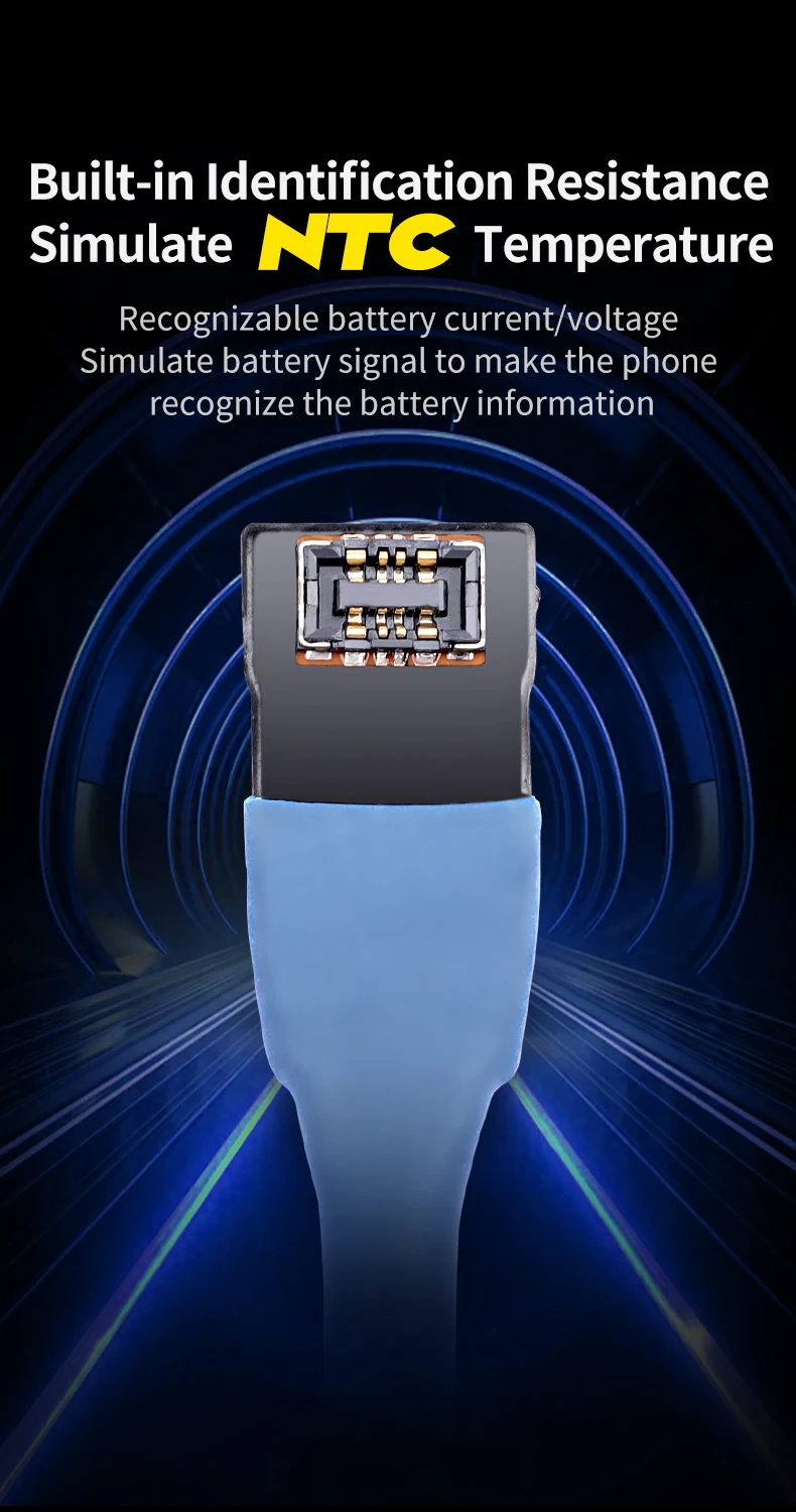 【MECHANIC】 Power Max Series Netzteil-Testkabel, Handy-Boot-Line, Batterie-Testkabel-Set für die Reparatur von Android iOS-Systemen