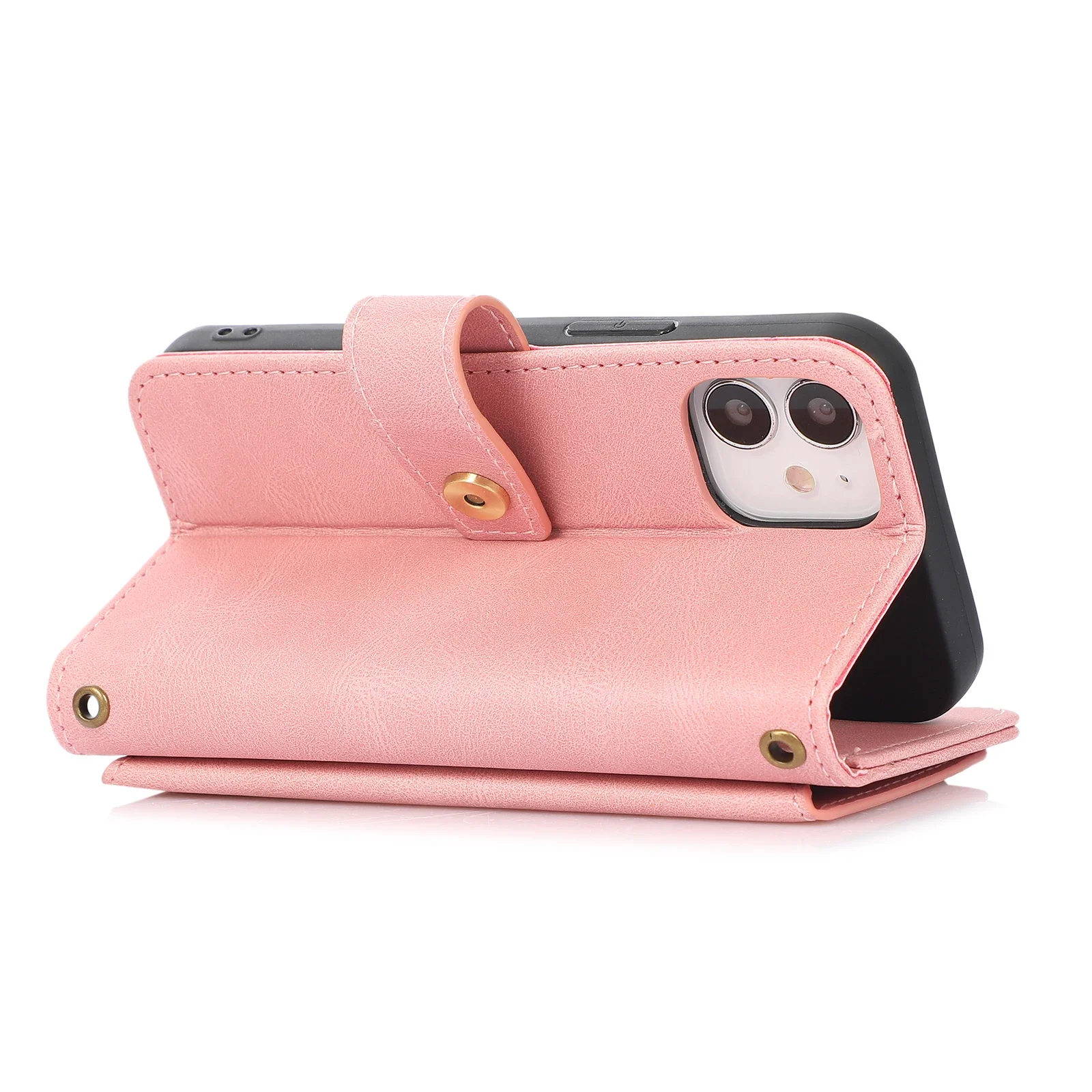 34X * Funda de cuero de fantasía con tapa anticaída, funda de teléfono tipo billetera para iPhone11ProMax/12ProMax/13ProMax/14ProMax/15ProMax/16ProMax