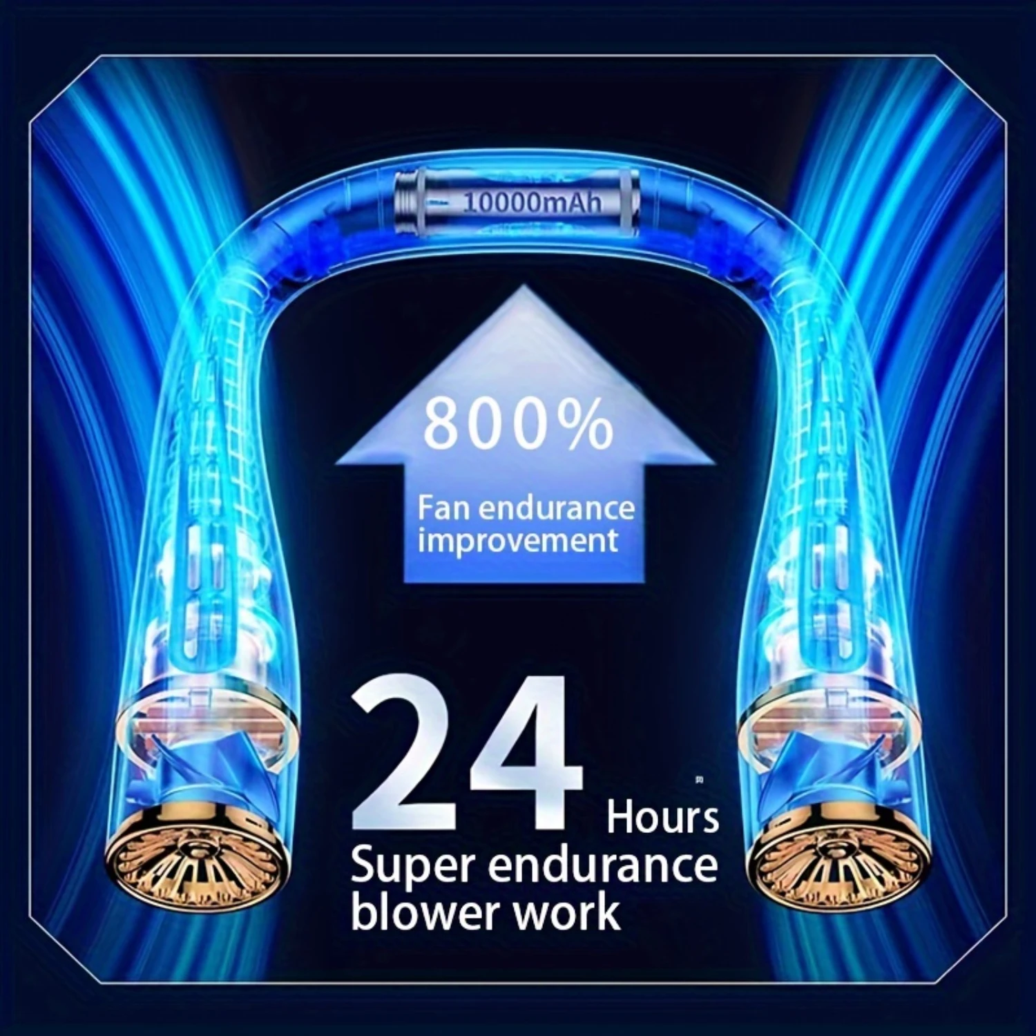 พัดลมคอสมาร์ท 1 ชิ้น, พัดลมตั้งโต๊ะที่เย็นสบายและมีสไตล์ พัดลม USB Ventilador de cuello พัดลมเอว พัดลมแบบชาร์จไฟได้ พัดลมสเปรย์น้ํา