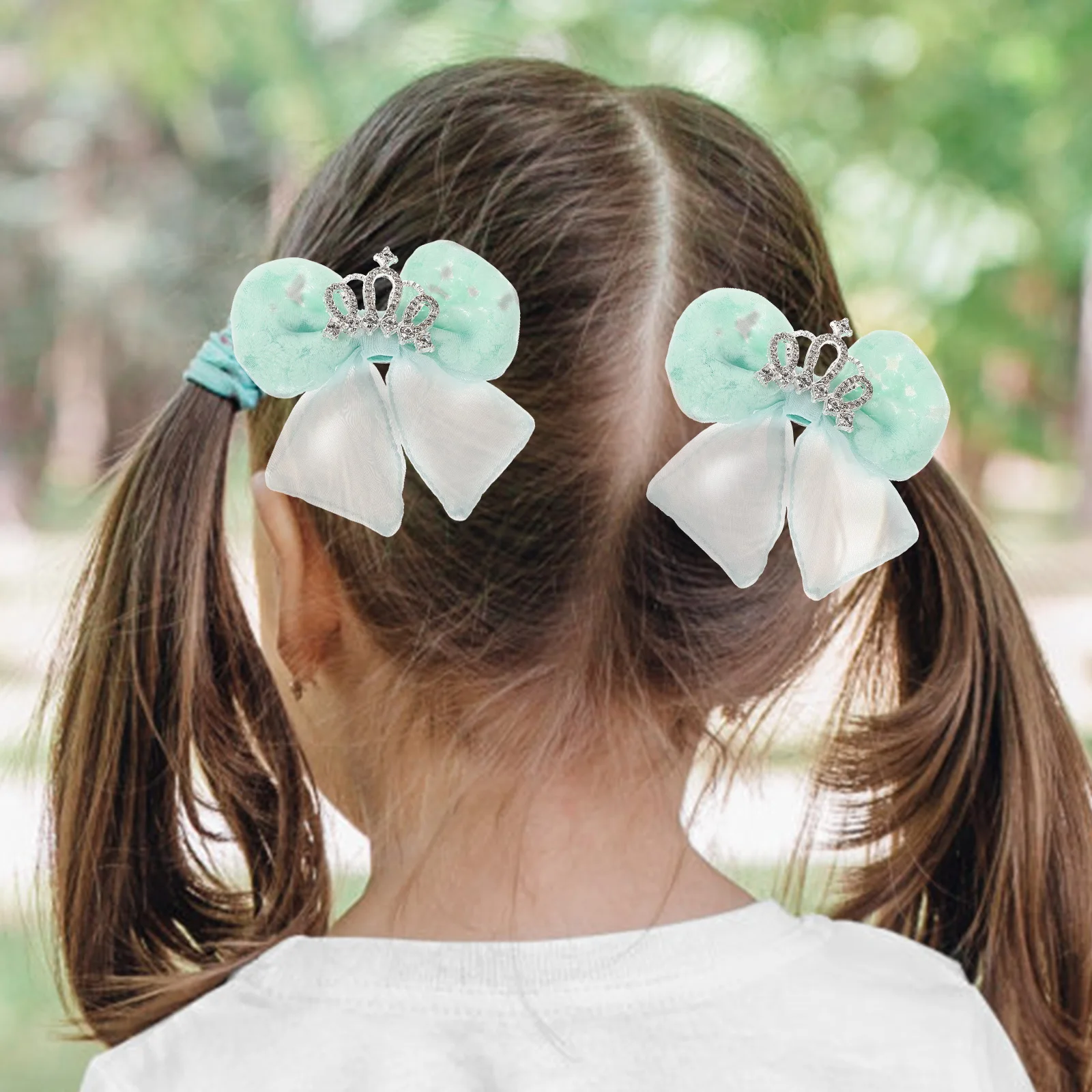 

2pcs Hair Clips C y Color Bright Powder Cute Children Fruit Grape Apple Accessories Lovely Bow Adorable Barrette