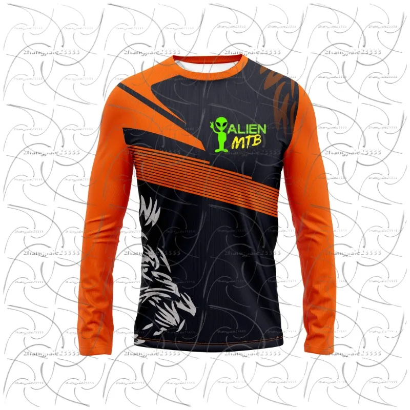 

2026 Fashion Sports Cycling Long Sleeve, Racing Racing Printed Long Sleeve Sportswear, Off Road Sunscreen Cycling Clothing