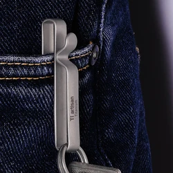 Titanium EDC Carabiner Keychain Key Ring Waist Hanging Key Chain Key Holder Sleutelhanger Hiking Accessories