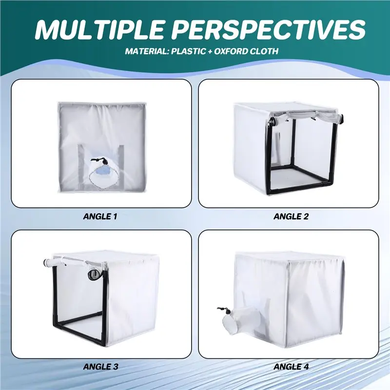 [NEWA64Z!】 Airbrush Paint Sprays Booth 15 Inch Portable With Filter& Curtain-DIY Tool For Projects