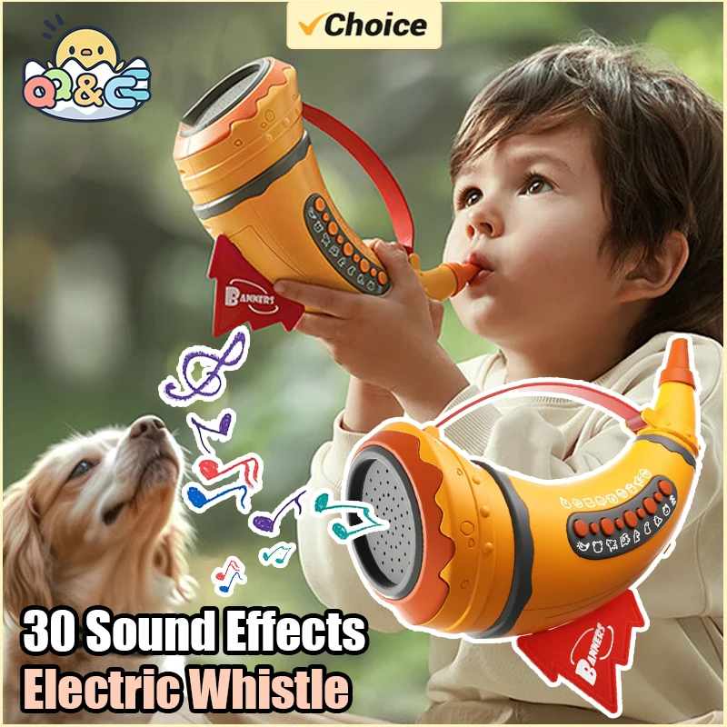 Electric Whistle Animal Assembly 30 Sound Effects Simulation Calls Whistles Horn Toys Girl Children Music Educational Toy kids