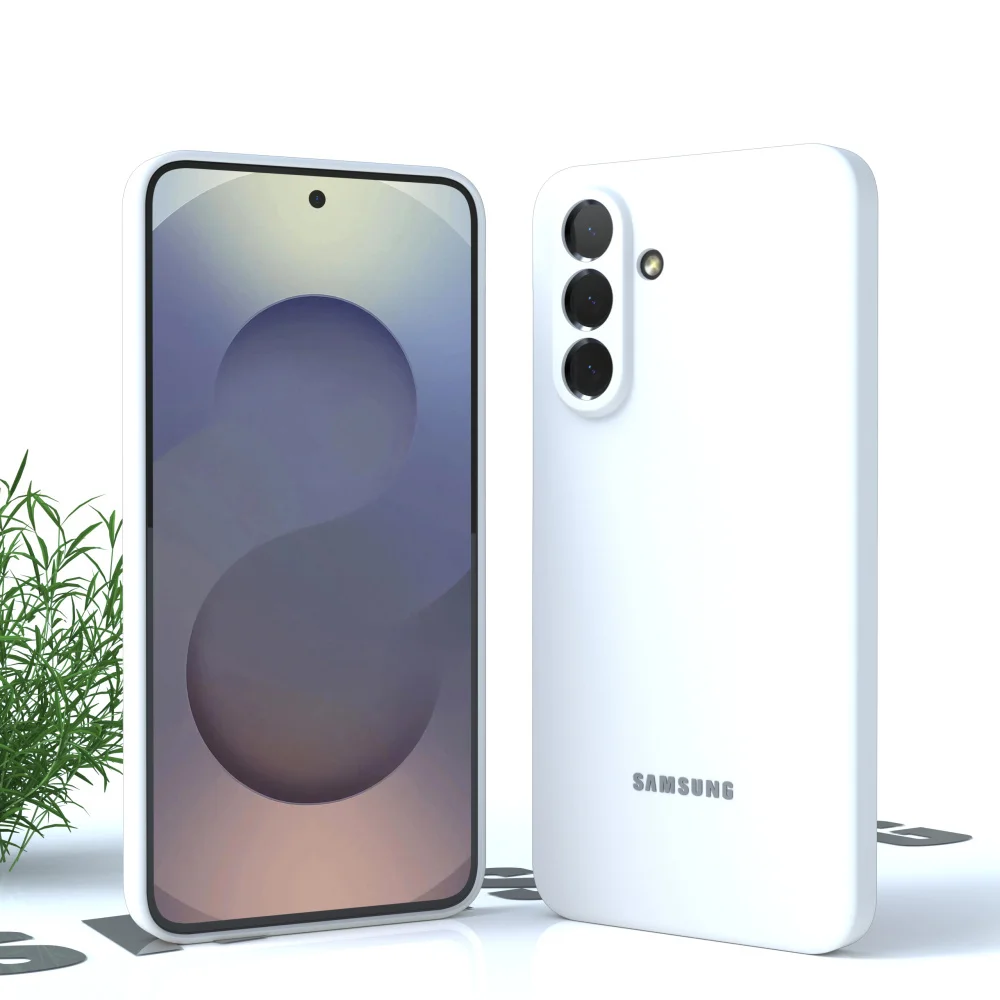 Für Samsung Galaxy A56 A36 A16 A55 Fall Weiche Flüssigkeit Silikon A35 A15 A54 A34 S25 S24 S23 Ultra Dünne Stoßfest Telefon Zurück Abdeckung