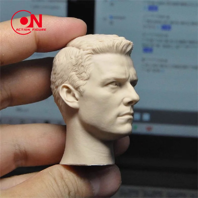 1/6 Schaal Tom Cruise Head Sculpt PVC Mannelijke Hoofd Carving Model Fit 12 ''Soldaat Action Figure Body Poppen