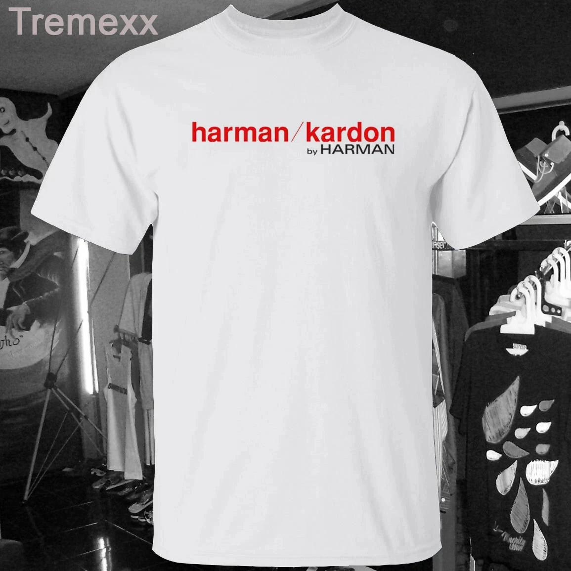 

2025 New Shirt Harman Kardon Unisex T-Shirt Funny Printed Short Sleeve Cotton Round Neck T-shirt for Men and Women