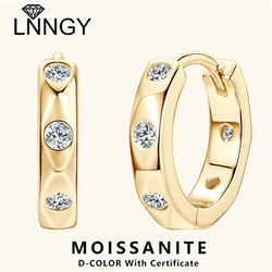 Lnngy Ohrringe Silber 925 Moissanite Earring 925 Sterling Silver Huggies Hoop Earrings For Women Girls 2026 Trending Jewelry