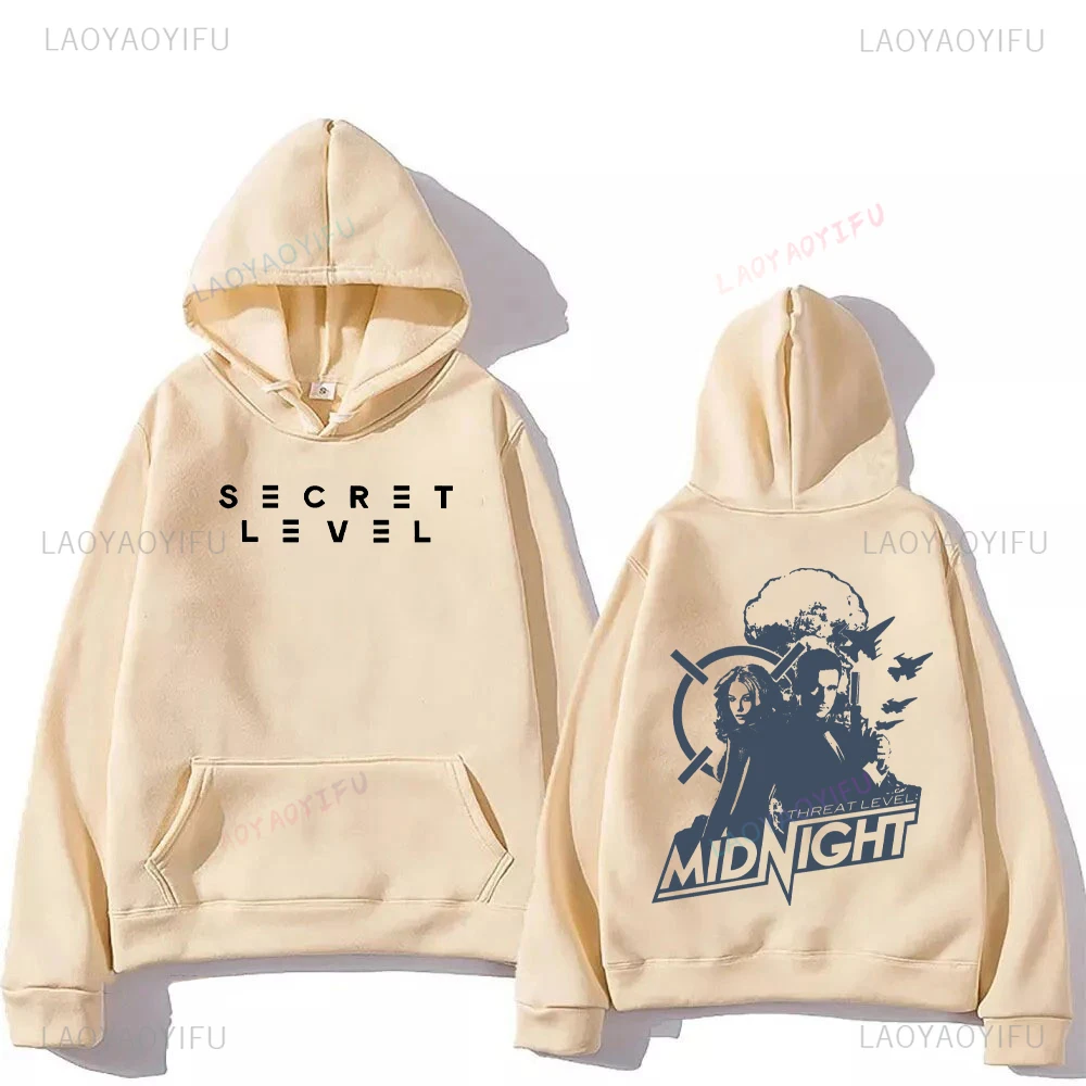 Secret Level Game Movie Pullover Boyfriend Long Sleeve Drop Shoulder Sweatshirt Women Men Spring Hoodie Tops Trendy Outfits