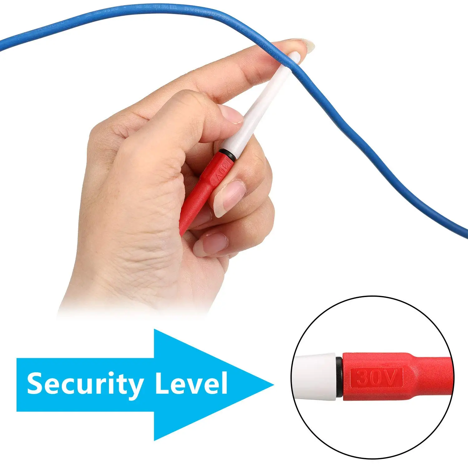19-delige multimeter-testset Isolatie-achtersondes Automotive voor multimetertest Banaan-aansluiting Plug Autotester