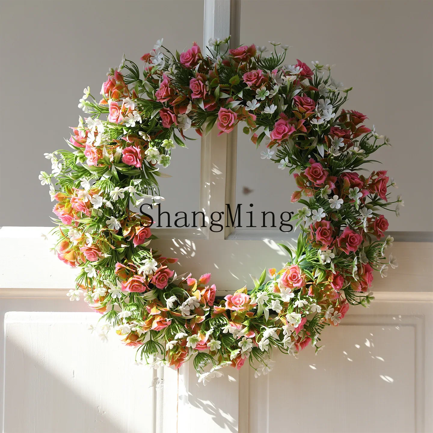 

CL simulation cherry blossom ring wedding decoration door ring spring wreath holiday home decoration home decoration