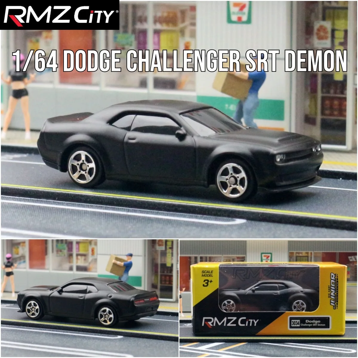 

1:64 Challenger SRT Demon Car Model Diecast Perfect Addition to Your Scale Car Miniature Collection Kid Gift Toys