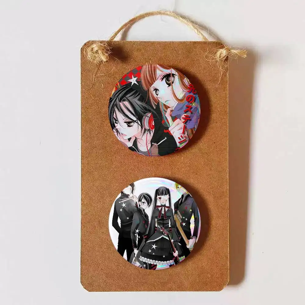 A-Anonymous Noise Creative Round Button Pins Badge Set Cartoon Anime Movie Music Pattern Brooches for Bags Jackets