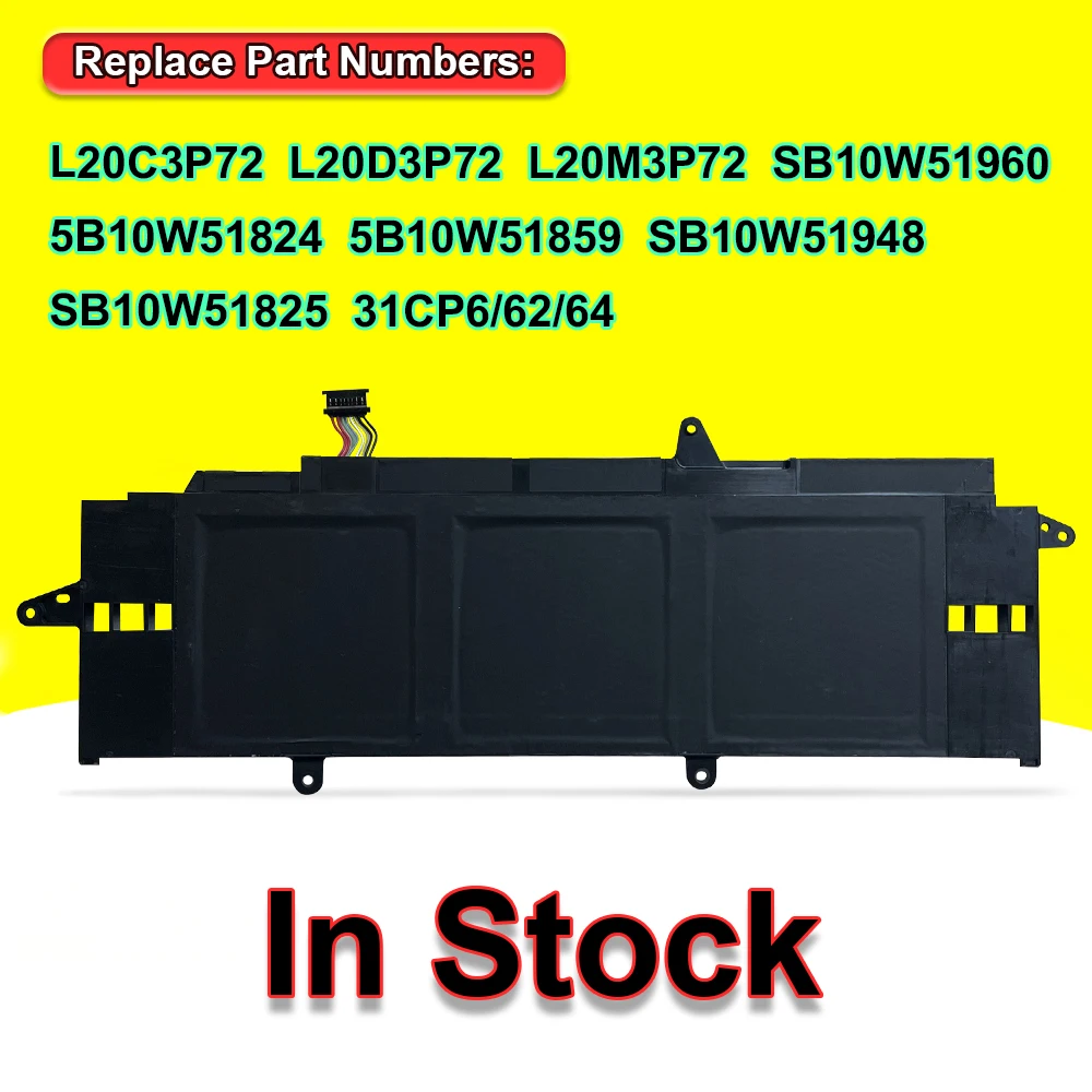 DODOMORN L20C3P72 For Lenovo ThinkPad X13 Gen 2 2021/Gen3 2022 Laptop Battery 11.52V 41Wh SB10W51959 L20D3P72 L20M3P72 OEM