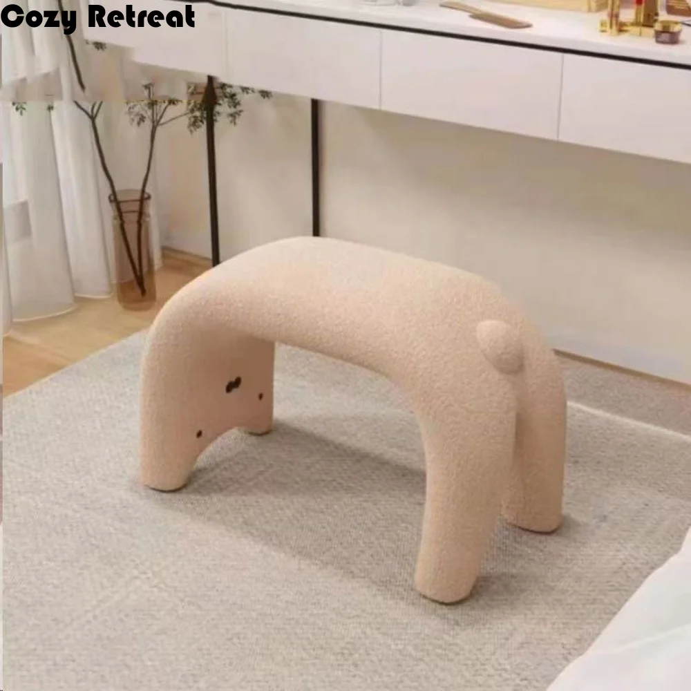 cat-themed-armless-dressing-chair-small-stool-multi-functional-vanity-stool-household-stool-plush-makeup-stool-hallway
