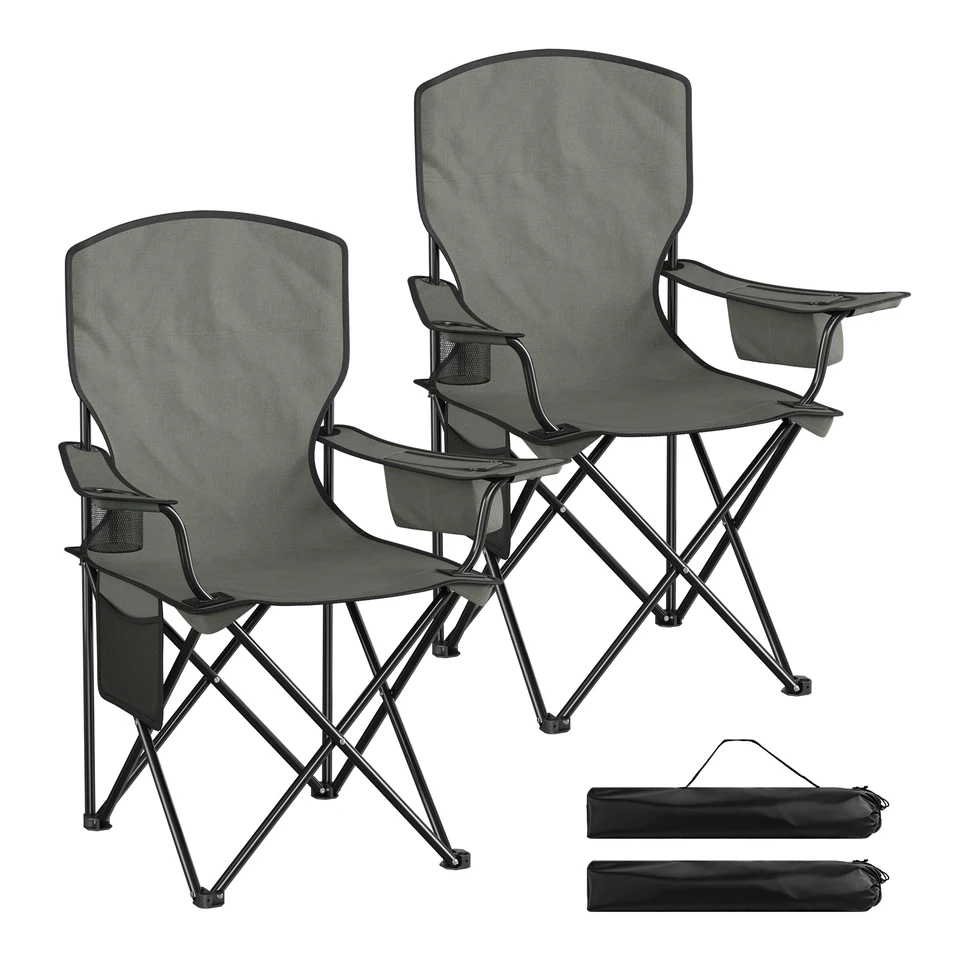 WOLTU Portable Folding Camping Beach Chairs with Cup Holder
