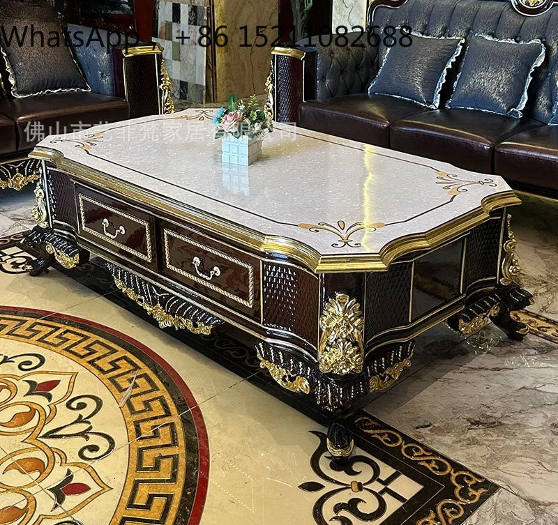LLY noble living room furniture coffee table TV cabinet combination luxury high-end sofa table table