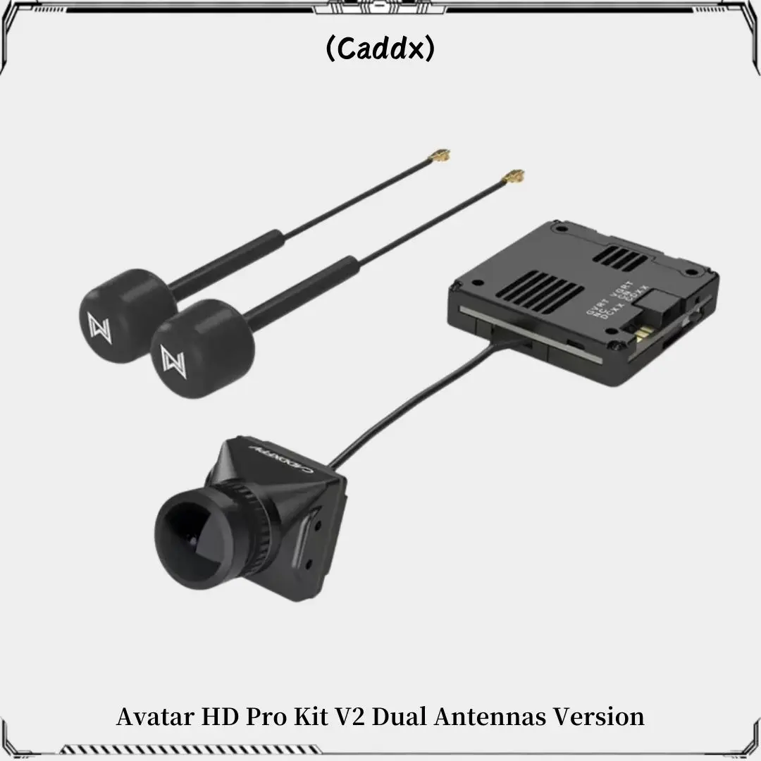 Caddx Walksnail Avatar HD Kit V2 / Avatar HD Pro Kit (Dual Antennas Version) Gyroflow+32G for FPV Freestyle Drones DIY Parts