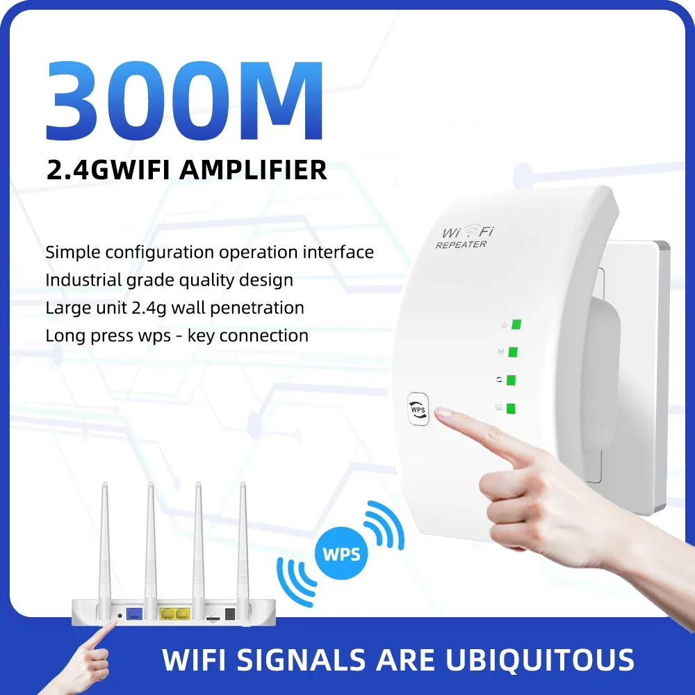 Repetidor WiFi inalámbrico PIX-LINK WR01 extensor Wifi amplificador Wifi Ultraboost repetidor de largo alcance 300M punto de acceso de refuerzo Wi-Fi