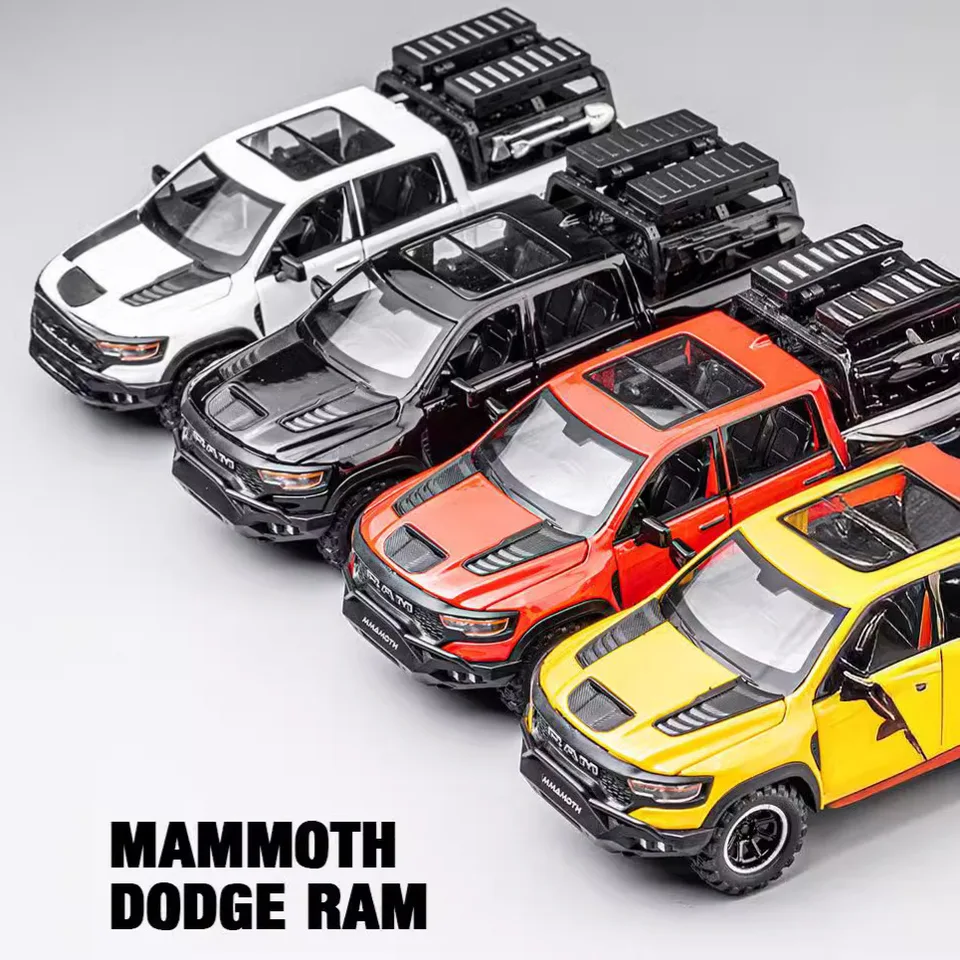 1:32 Mammoth 1000 RAM TRX Alloy Scale Trucks Diecast Metal Pickup