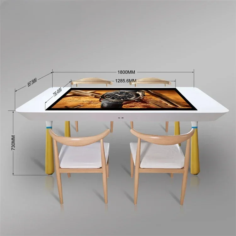 Interactive Touch Screen Table Waterproof Smart Table for Conference/Restaurant/Coffee Shop Smart Table
