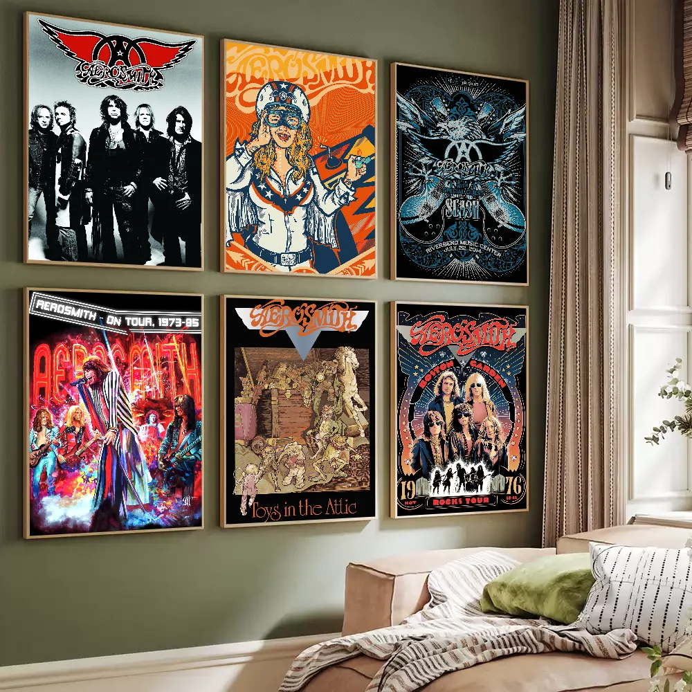 Rock Band Aerosmith Poster Prints Artwork festival Bedroom Club living room Home Deco