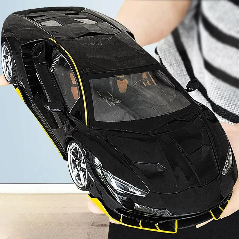 1:18 Centenario LP770 Alloy Models Diecast Sports Car Doors Opened Rubber Tire Pull Back Miniature Vehice Collection Fun