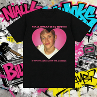 2025 Summer Hot Niall Horan Is So Hot Print Graphic Men's Vintage Fashion Short Sleeve T-shirts 100% Pure Cotton Printed T-shirt