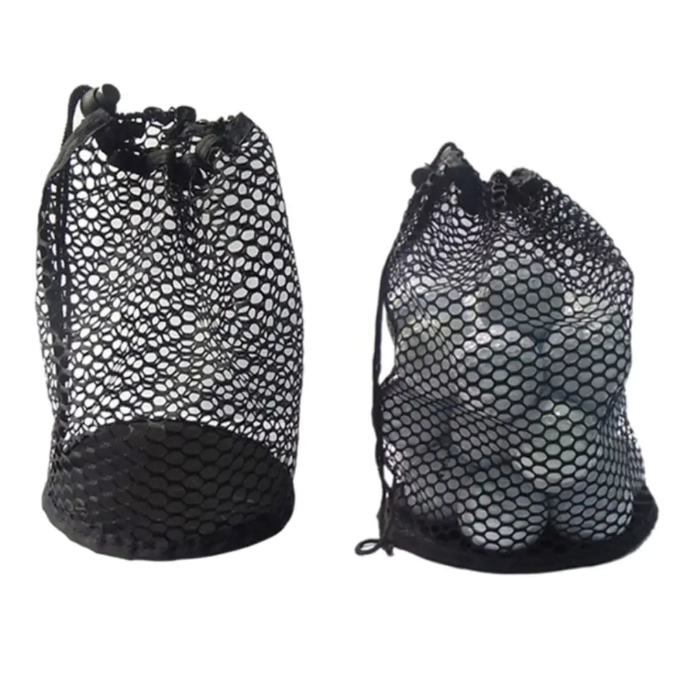 Durable 12/25/50 Golf Drawstring Pouch Mesh Nylon Golf Mesh Net Bag 3 Colors Large Capacity Golfer Gift