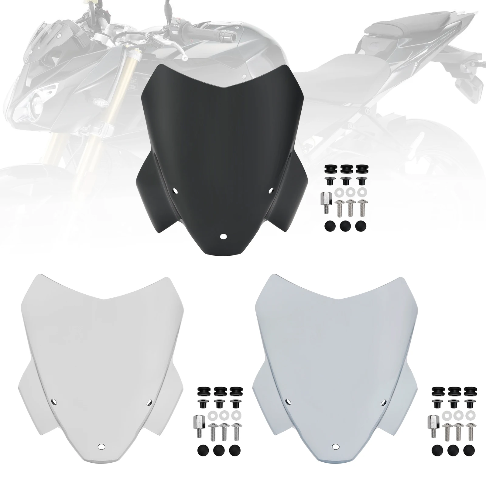 

Artudatech Headlight Windscreen Cover Windshield WindScreen fit for BBMW S1000R 2021-2022