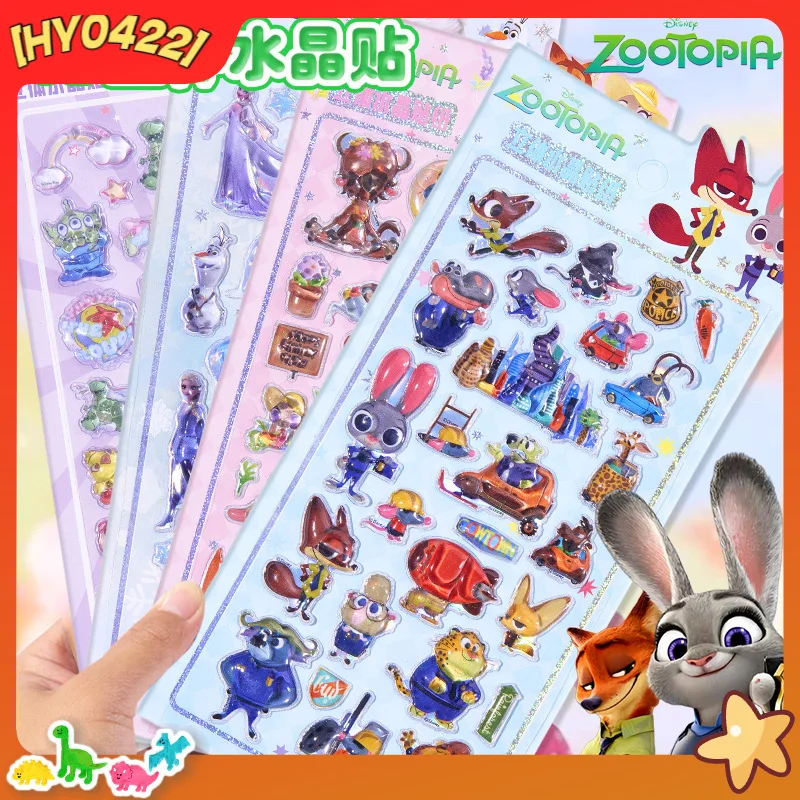 3d ستيريو Zootopia بالتنقيط الغراء ملصقات قضية الهاتف المحمول الشارات للبنين بنات لطيف الكرتون الحيوان مدينة موضوع
