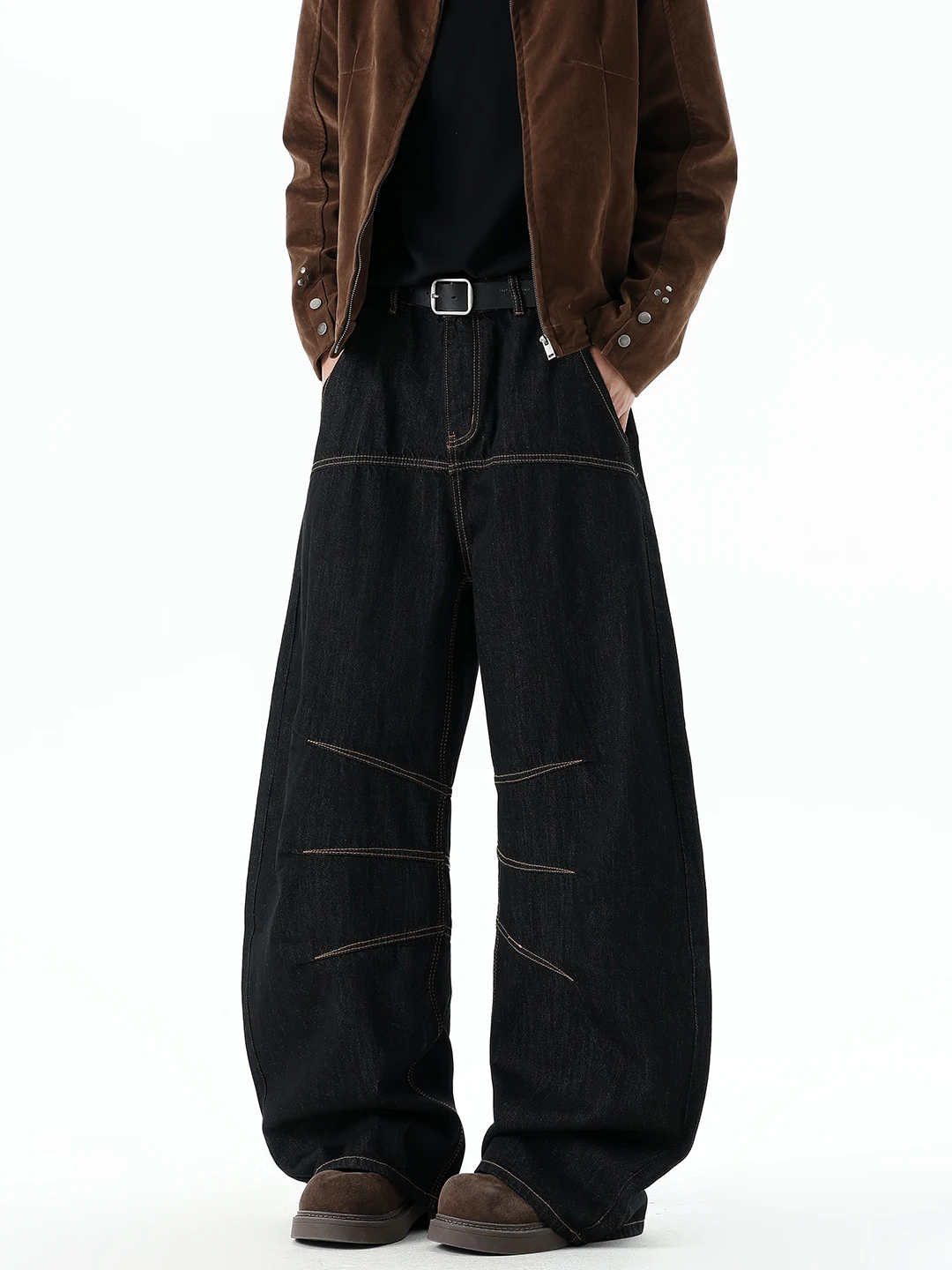 

Мужские джинсы в американском ретро-стиле, широкие, свободного кроя, повседневные, длинные брюки, бренд Cleanfit, осенне-зимняя коллекция, модный дизайн, хит продаж