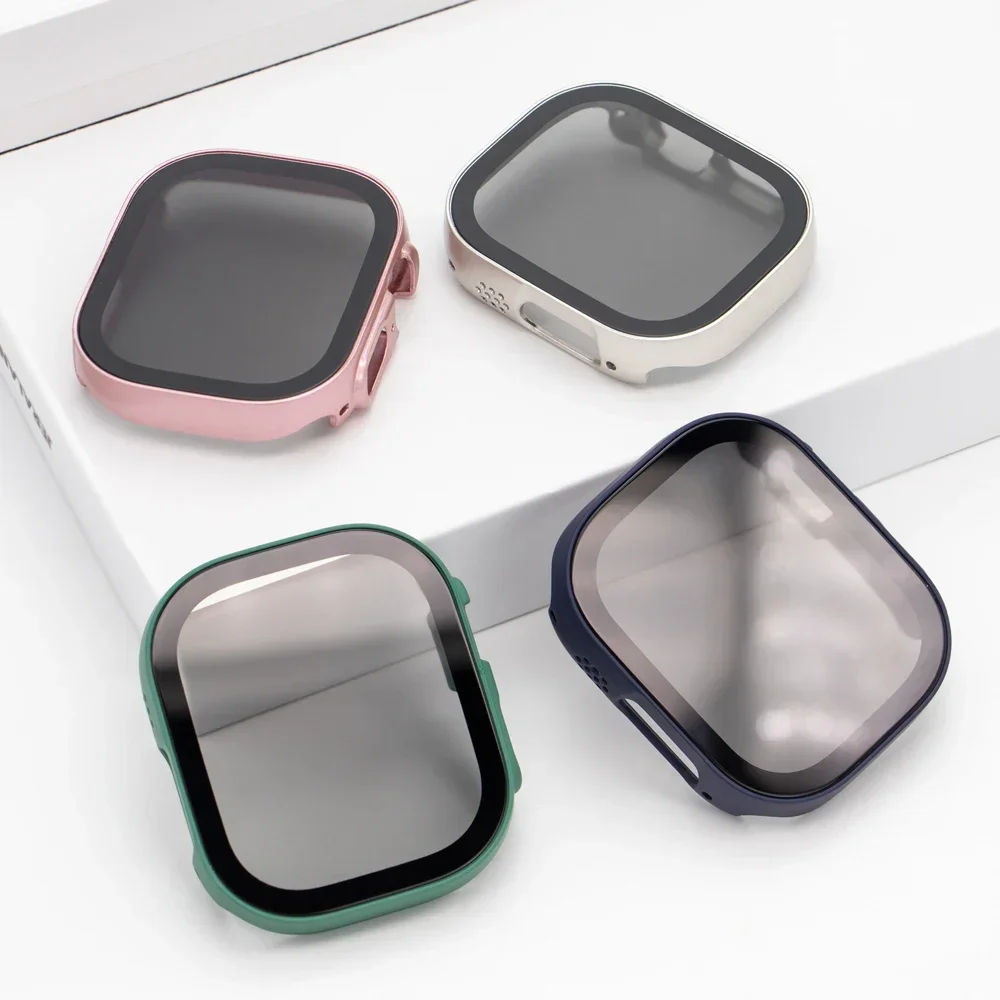 Apple Watch用スクリーンプロテクター,iwatch 8,7,6,5,4,9,49,45,41mm用強化ガラススクリーンプロテクター44mm、40mm