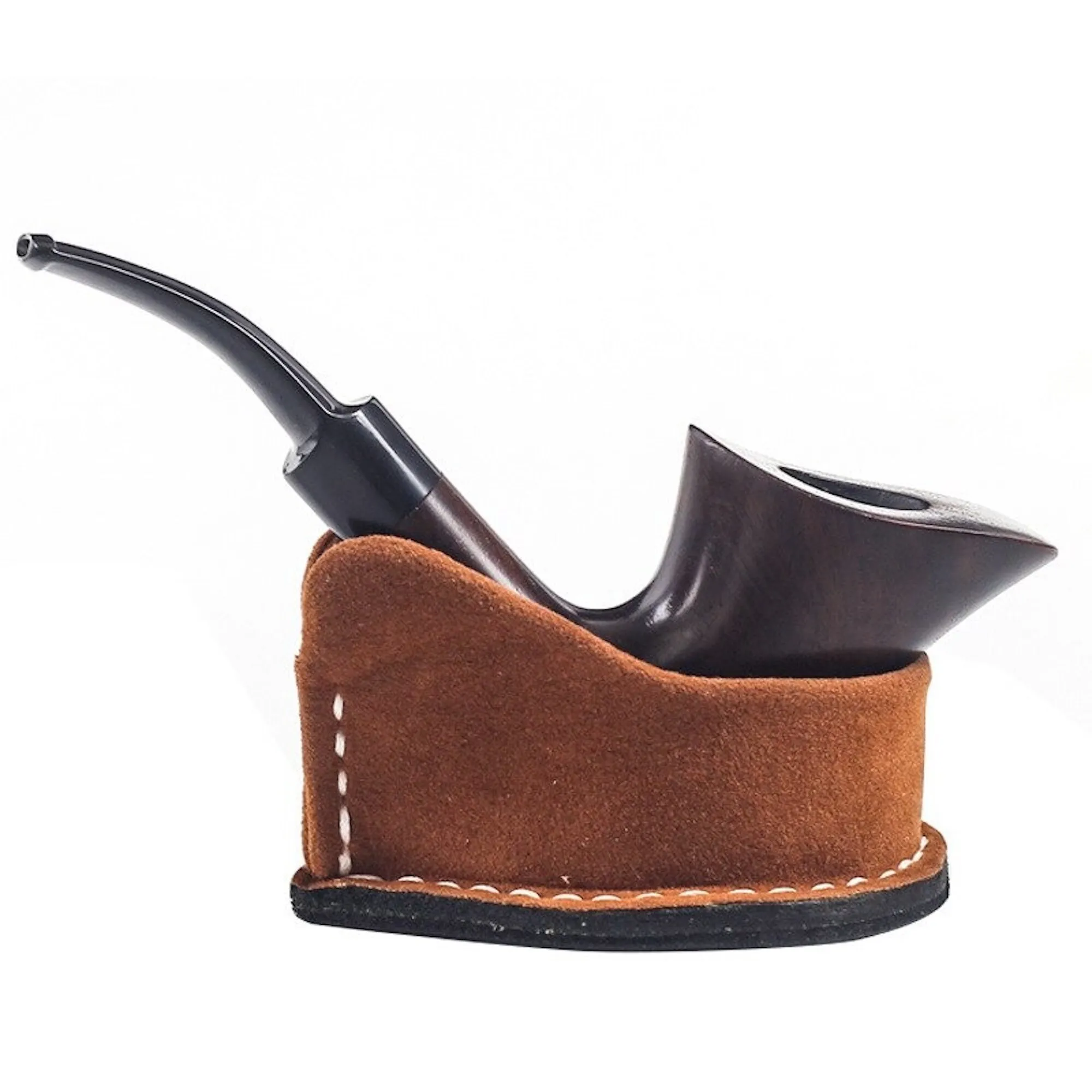 Cowhide Pipe Holder Portable Tobacco Smoking Pipe Stand Holder Tool Accessories