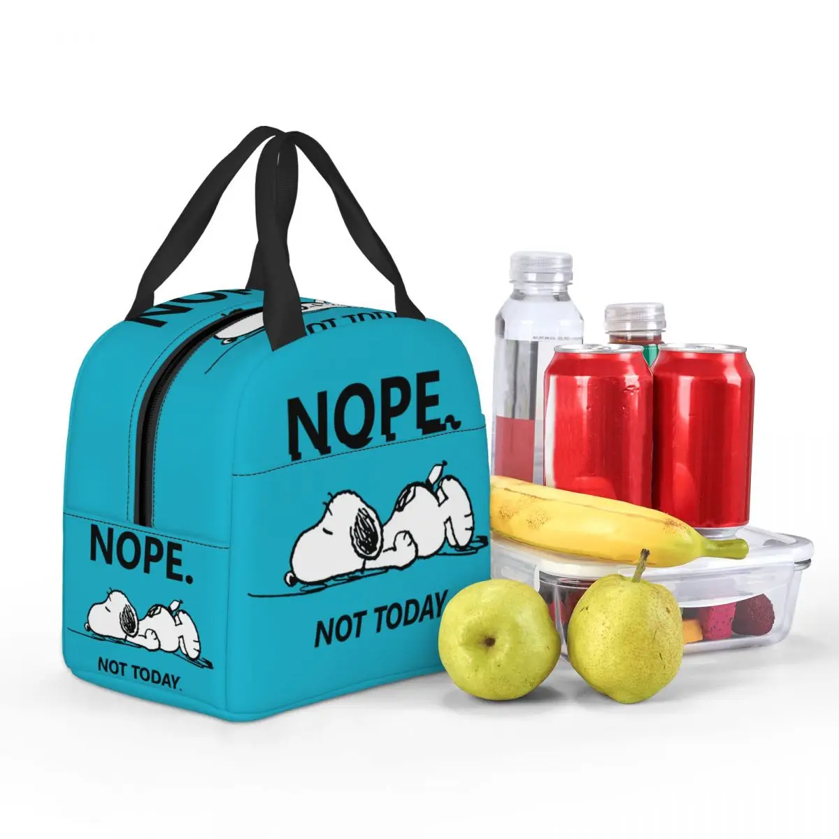 مخصص لطيف الكرتون سنوبي حقيبة الغداء المرأة المحمولة برودة الحرارية معزول علب الاغذية للمدرسة تخزين الغذاء بينتو صندوق