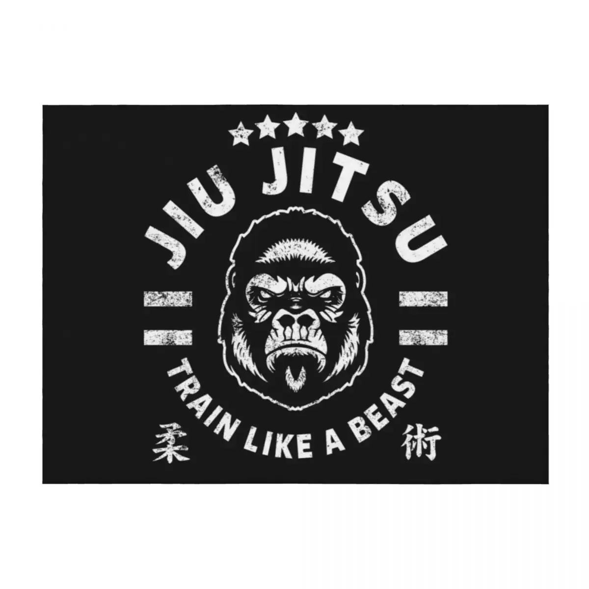 

JIU JITSU - TRAIN LIKE A BEAST Throw Blanket Extra Large Throw Decorative Beds Decorative Sofas Designers Blankets
