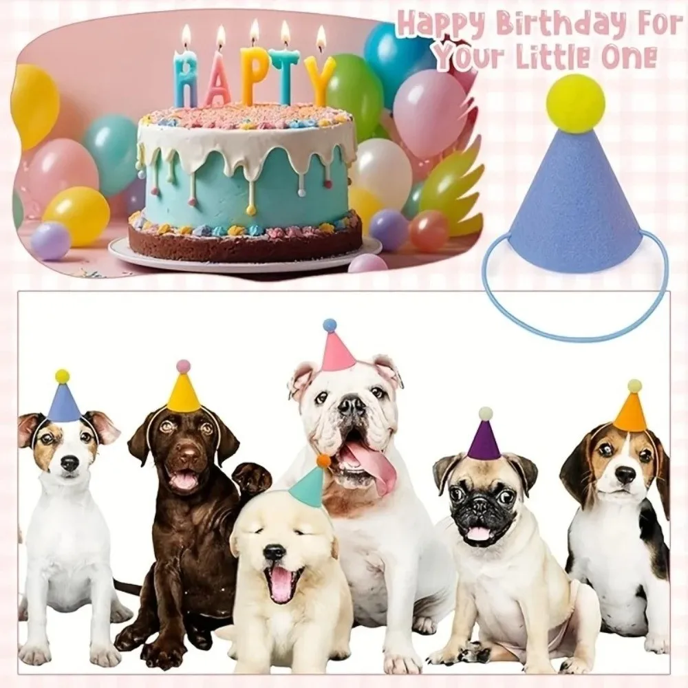 New 6pcs Set Mini Party Hats Lightweight Colorful Cone Hats Party Hats New Year Celebration