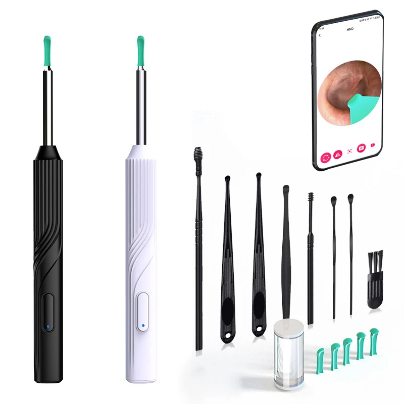 Wireless Visual Ear Pick Camera Ear Wax Removal Tool Picker Ear Cleaner Wax Removal Earwax Cleaning Endoscope Kit Spoon Earpick