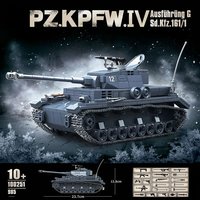 Military World War II PZ.KPFW No.4 Type-G Tank Building Block Toy Collection Model Children For Christmas And Birthday Gifts