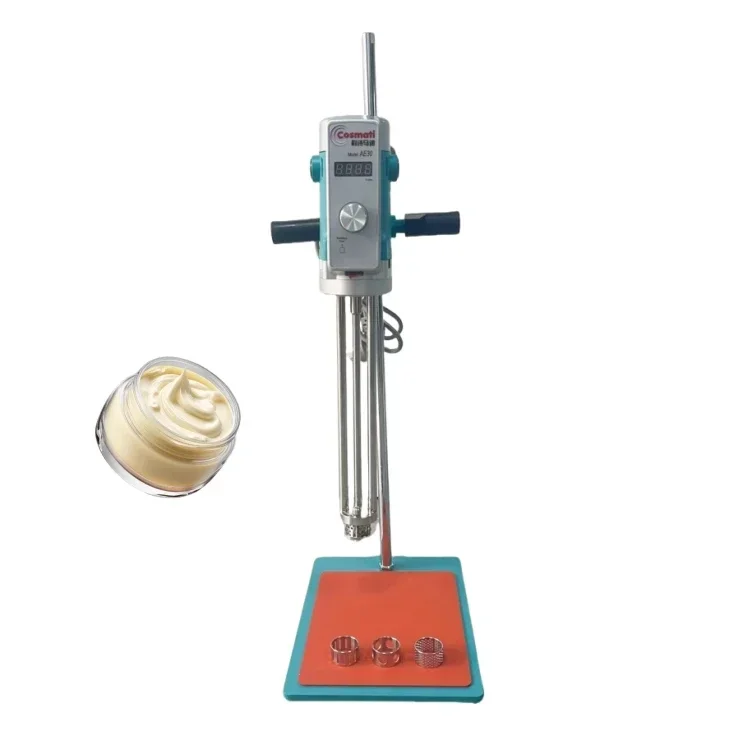 

Small digital display laboratory homogenizer with high-speed wall breaking for guar gel cream sunscreen