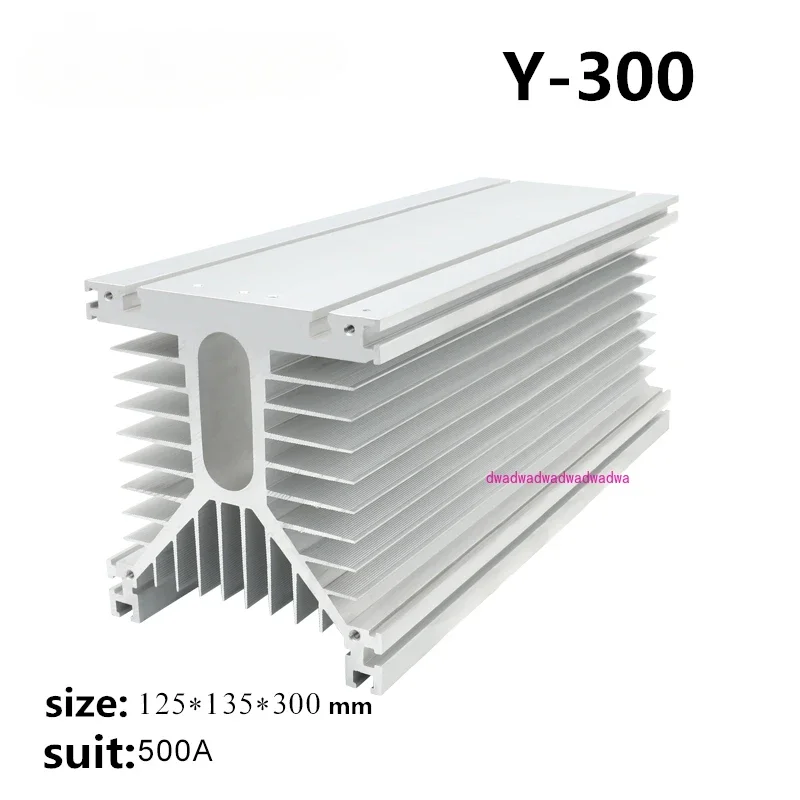 y300 white 125*135*300 mm 500A three phase solid state relay Industrial SSR heat sink radiator Y shape