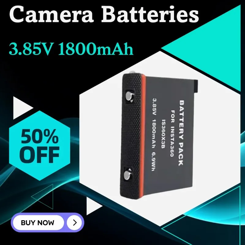

3.85V 1800mAh For Insta360 ONE X3 Battery+3 Card Slot Battery Charging Box 360 Panoramic Action Camera Batteries Accessories