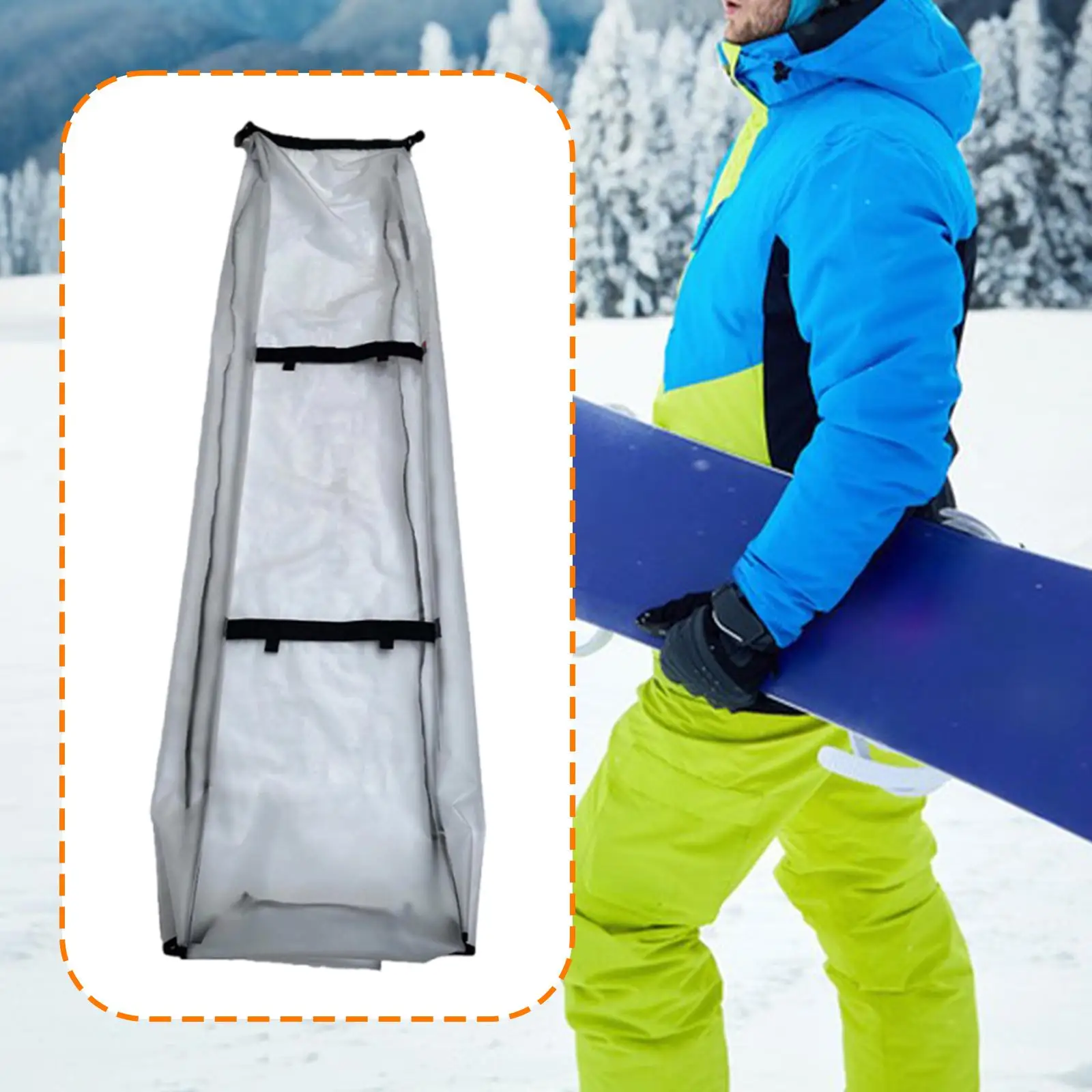 

Чехол для хранения сноуборда из ТПУ: пылезащитный защитный чехол для лыж и сноубордов, для путешествий и зимних видов спорта