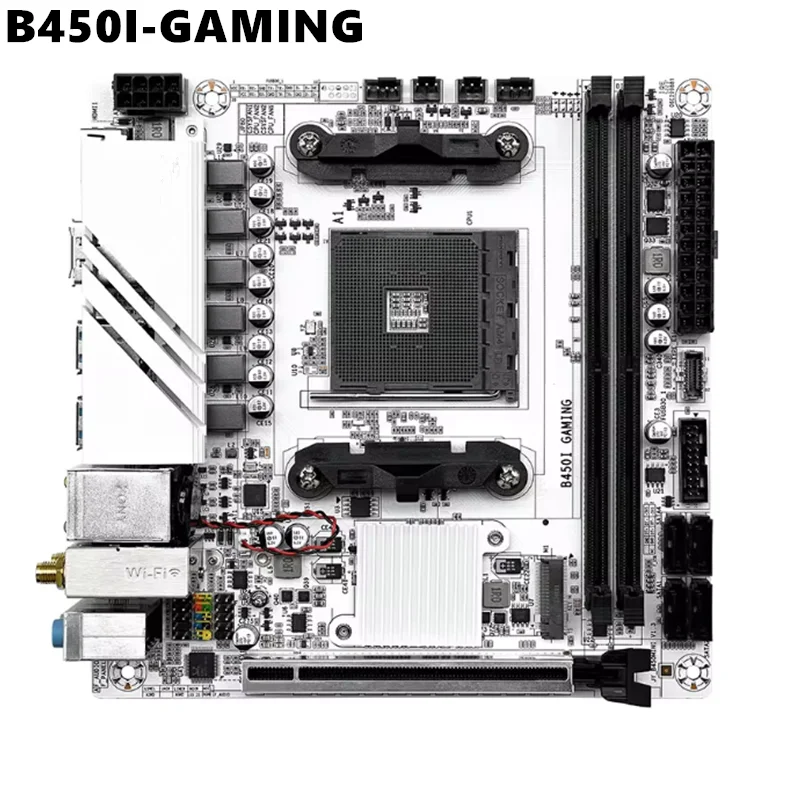 

FOR JGINYUE AM4 ITX Motherboard supports Ryzen R3 R5 R7 1/2/3/4/5 series CPU DDR4 RAM Desktop PC PCI-E 3.0 B450i GAMING