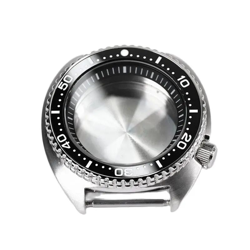 Deluxe 45mm Ceramic Insert Steel Turtle Sapphire Crystal Case Waterproof For Seiko Nh35 Nh36 Movement 28.5mm Dial lWatch Mod