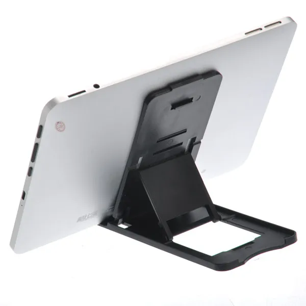 Universal Adjustable Folding Tablet Stand – Hard Plastic, 5-Angle Support for Smartphone, PC, Video & Music