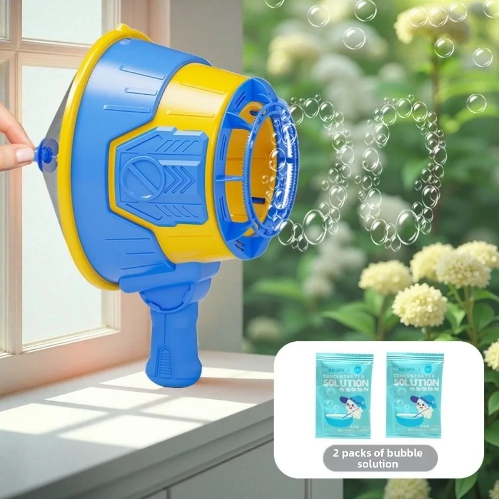 Creative Handheld Air Soap Bubble Machine Wind Powered Continuous Bubble Bubble Blower Interactive Durable Bubble Machine Adults