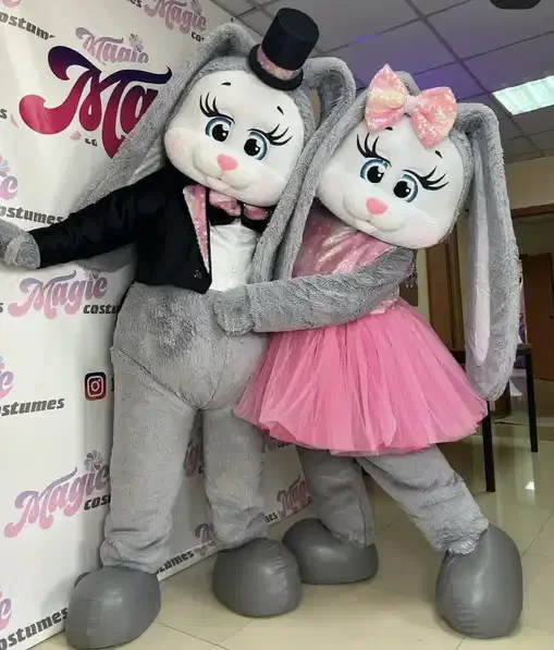 

Adult White Bear Mascot Costume Rose Red Dress Cute Cartoon Outfit for Halloween Christmas Fancy Party