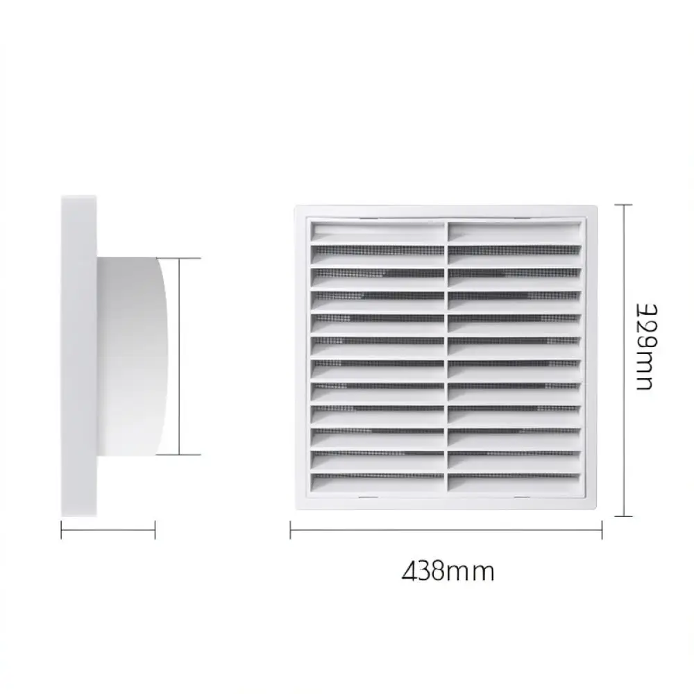 Round Air Vent Grille Rainproof Louver Cover For Dryer Bathroom Exhaust Fan Ventilation Duct System Dustproof Wall Hood
