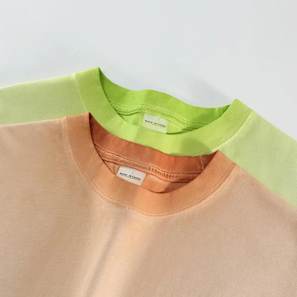 

280GSM Vintage Washed Men's Oversized T-Shirt 100% Cotton Distressed Streetwear Tee Wholesale Casual Summer Loose Fit Top Unisex